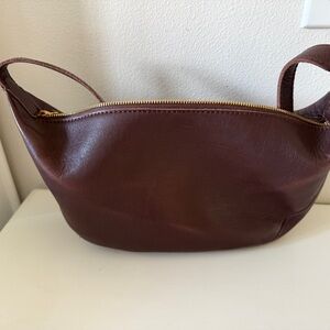 Madewell Rich Brown Leather Crossbody Bag